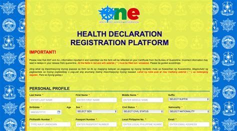 One Health Pass Registration to Travel to the Philippines (OHP).